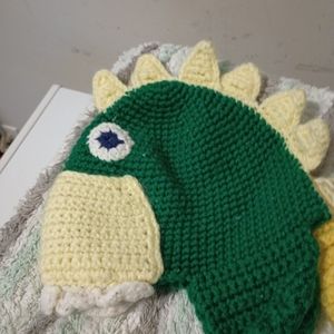 Crochet young boys hats.